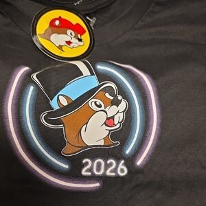 Black Tee with Playful Character Design